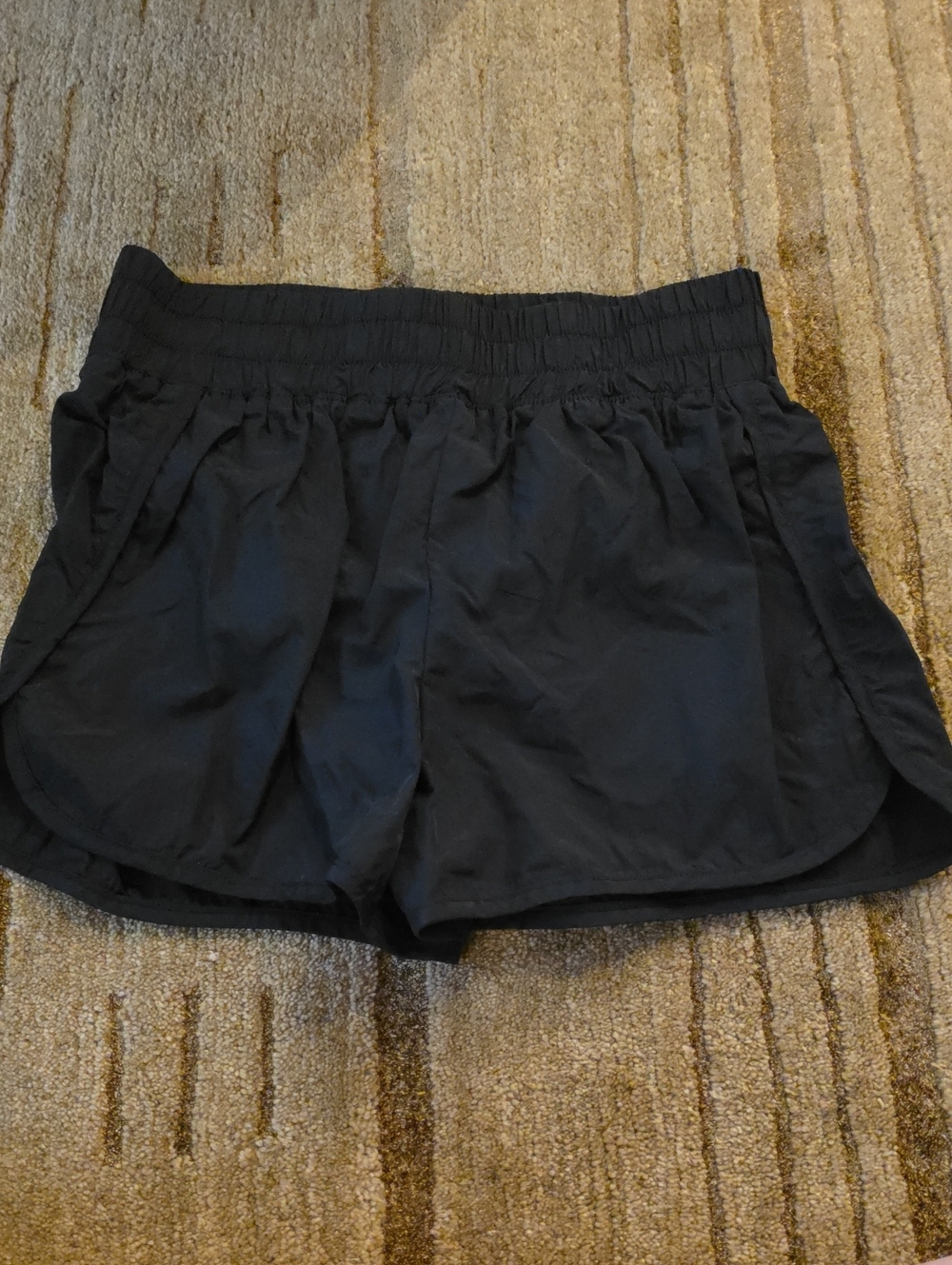 Girl's Black Athletic Shorts with Elastic Waistband Sugar & Jade Size L
